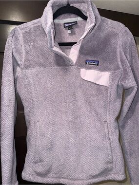 Patagonia Light Lavender Synchilla Snap-T Pullover Size S